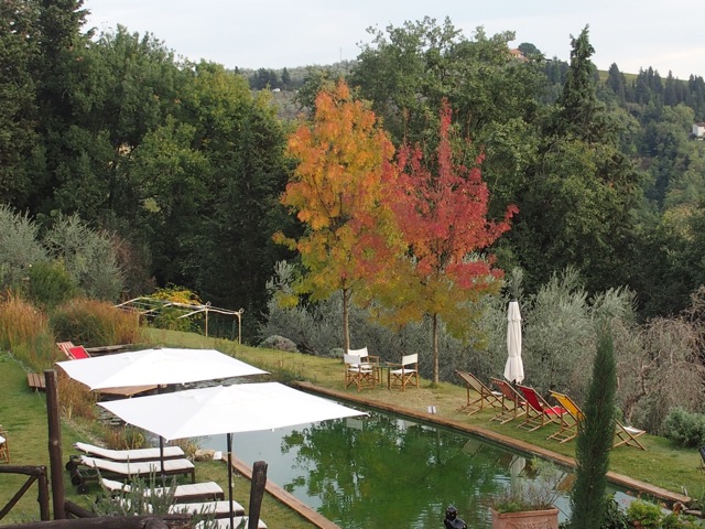Luonnon värit ovat kauniit Italian Toscanassa myös syksyllä. Vierailin useammissa majoituspaikoissa, jotta voin suositella sopivaa asiakkaillemme Pamplemoussessa.