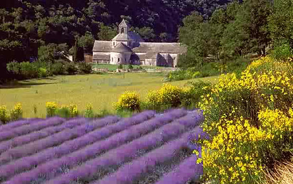 kirkko ja laventelit