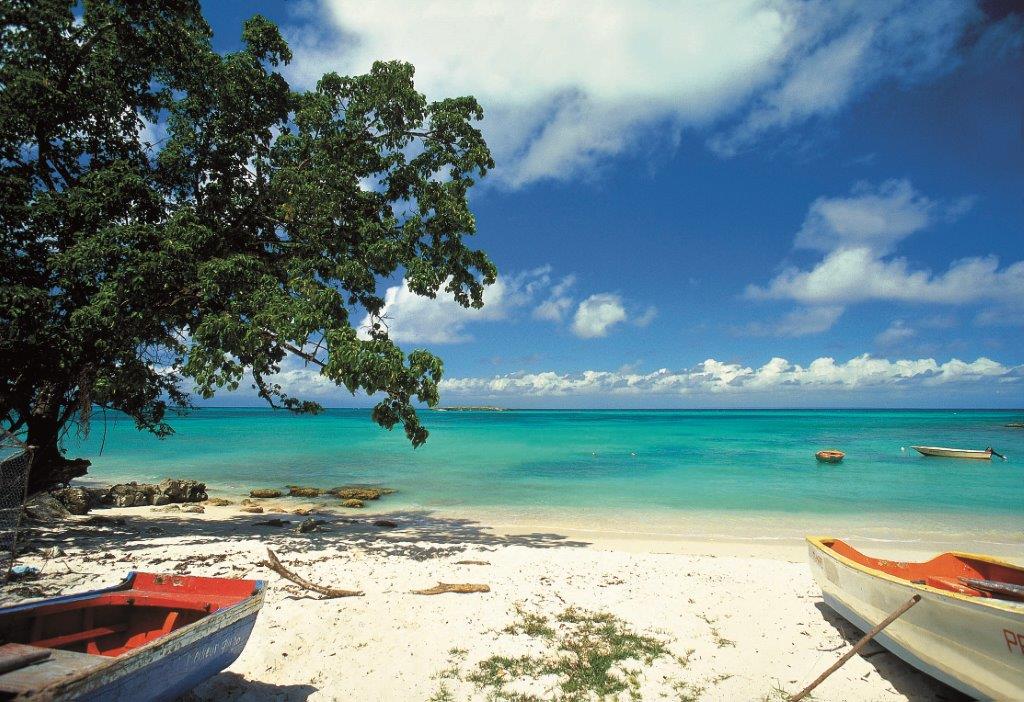 Neitseellinen ranta Guadeloupe
